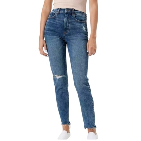 💕American Eagle High Waist Stretch Mom Jeans - Picture 1 of 10
